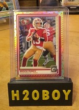 2025 Optic Brock Purdy Fire Emoji Case Hit SSP San Fransisco 49ers