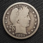 1899  *S*  BARBER SILVER QUARTER * NICE * - FREE SHIPPING! - C3401