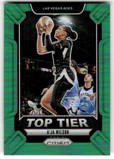 2024 Panini Prizm WNBA A'ja Wilson Top Tier Prizms Green #1