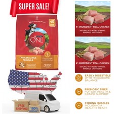 Purina ONE Chicken and Rice Formula Dry Dog Food - 40 lb. Bag 2.50 per pound