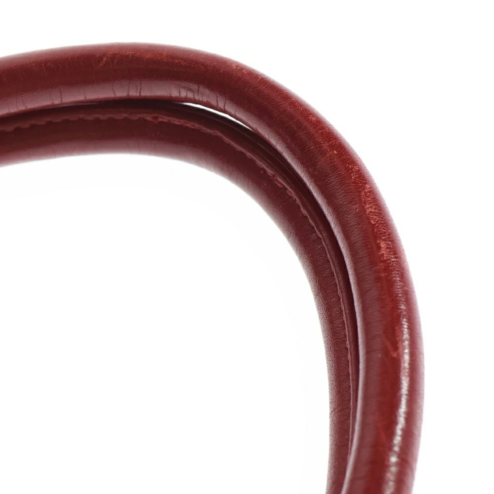 Chrome Hearts FS TOTE Tote Cross Patch Leather Bag Red r51_0211 thumbnail 5