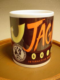 RARE ATARI JAGUAR COFFEE MUG 64 BIT MULTIMEDIA SYSTEM VIDEO GAME CONSOLE 1994