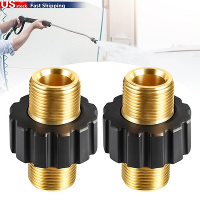 #ad 2 4 8Pcs 5000PSI Pressure Washer Adapters Set Quick Disconnect Kit M22 Swivel $12.99