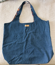 Longaberger Denim/Early Harvest Large Grocery Tote 26"x20"