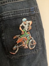 JNCO Jeans Denim Shorts Youth 18 Vintage Y2K Skater Grunge BMX