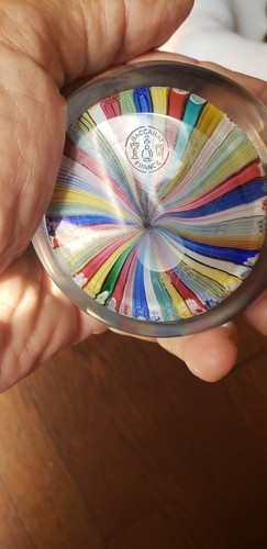 Vtg. Baccarat 12 Zodiac Silhouette 1978 Closepack Millefiori Design Paperweight - Picture 3 of 15