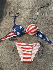 Stars And Stripes Padded Bikini New Without Tags Size XL