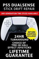 PS5 Controller TMR or Hall Effect Joystiick Upgrade Stick Drift Repair