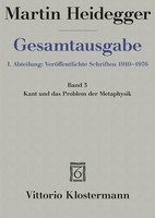 Kant Und Das Problem Der Metaphysik Martin Heidegger