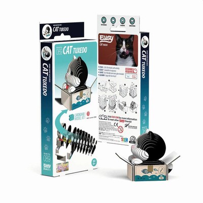 EUGY - 3D Bastelset Tuxedo-Katze | Eugy | Kit (Bastelset) | 650089 | Deutsch