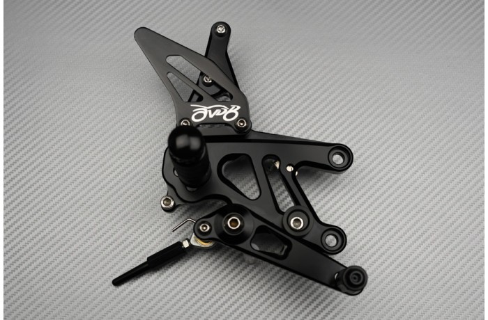 Commandes reculées racing noires Aprilia Tuono V4 1100 2015-2016 - 3