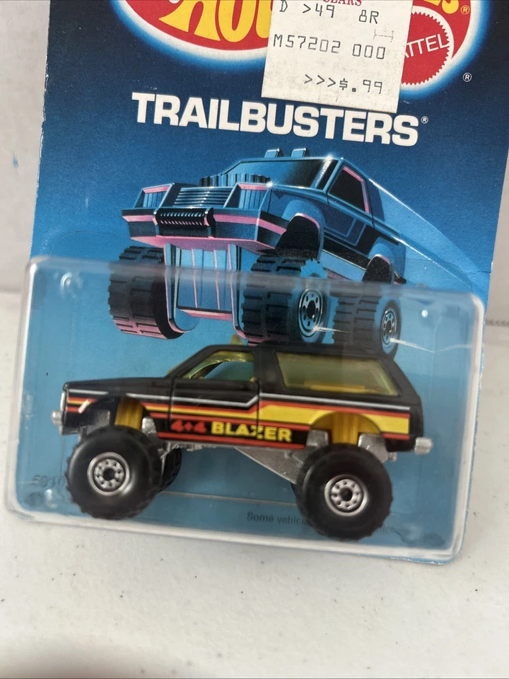 Винтажный 1986 Hot Wheels Trailbusters Chevy Blazer 4x4 как новый на картонке BA391 - Изображение 2 из 4