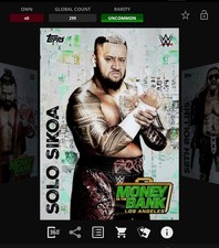 DIGITAL Topps WWE Slam 25 - MONEY IN THE BANK PREDICTIONS - SOLO SIKOA