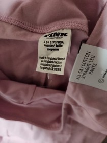 Pink Victoria Secret High Rise 32 Large All Day Cotton Straight Leg Pants Nwt
