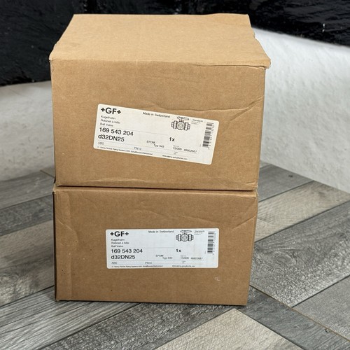 GF 3 Way Ball Valve Type 543 d32DN25 25mm Manual ABS EPDM 169 543 204 NEW - Picture 15 of 17