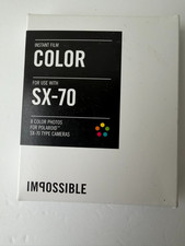 Impossible Color Instant Film for Polaroid SX-70 8 Photos  Expired 2014 Sealed 