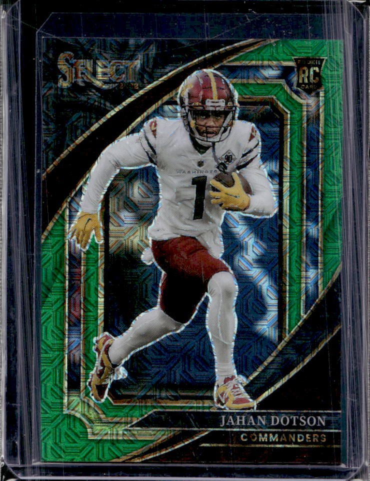 2022 Select Jahan Dotson RC Green Prizm Rookie Suite #5/5 Commanders
