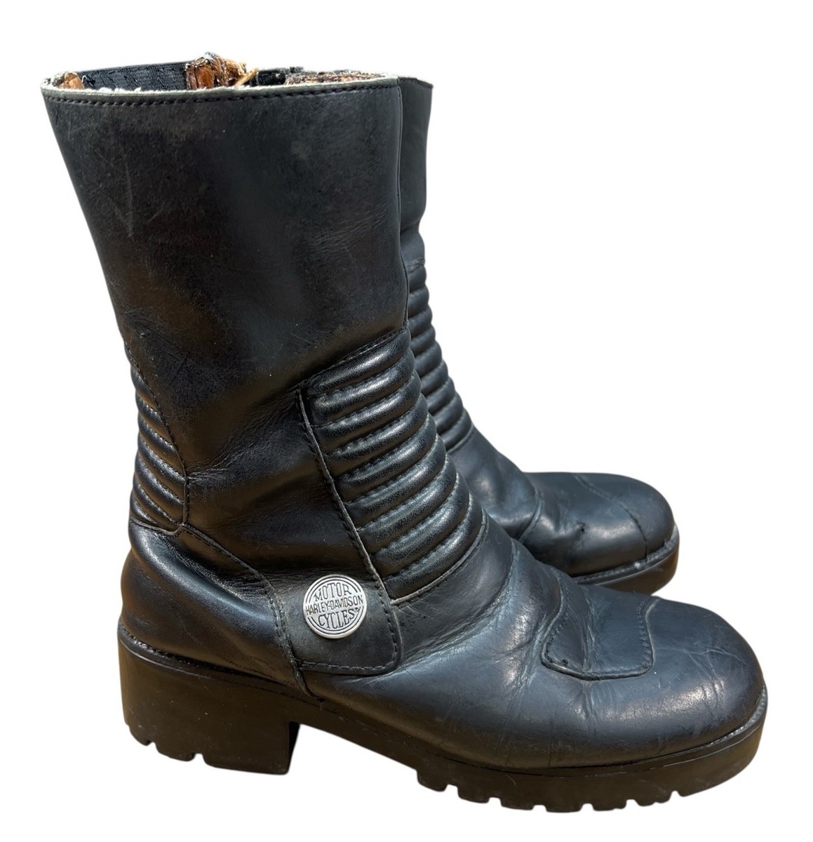 Women's Harley Davidson Black Leather 10