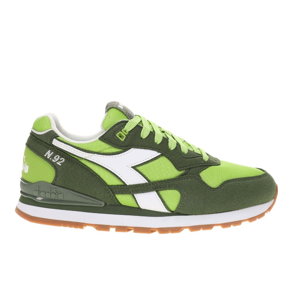 diadora N.92 Lace Up  Mens Green Sneakers Casual Shoes 183076-70308