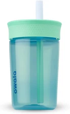 Owala Kids Insulation BPA-Free Plastic Tumbler with 15 Ounces, The Blues 