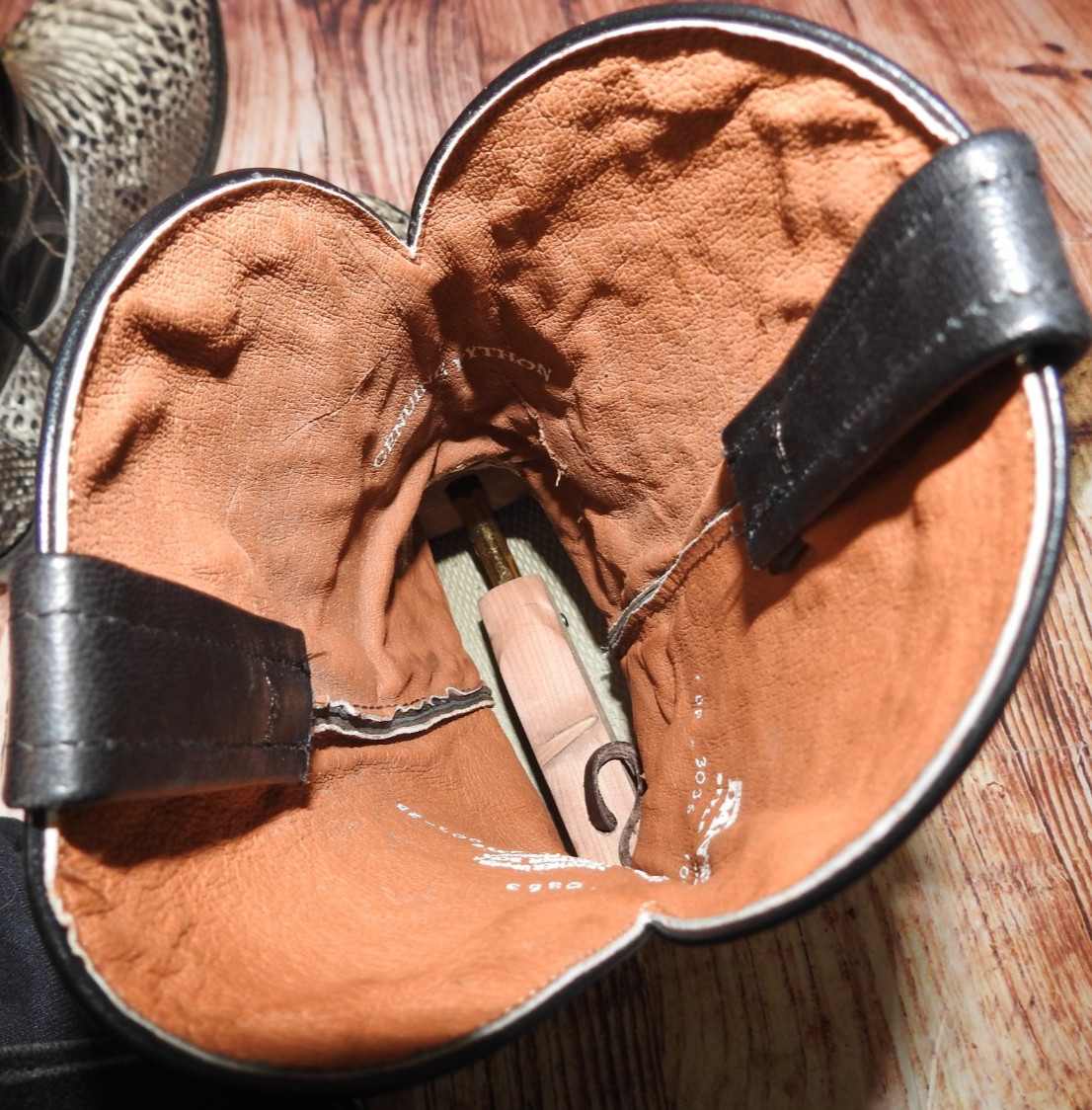 Dan Post Manning Python Snake Skin Leather Men’s … - image 9
