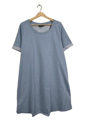 ZIZZI Tunikakleid Damen Kleid Gr. DE 38 blau Casual-Look
