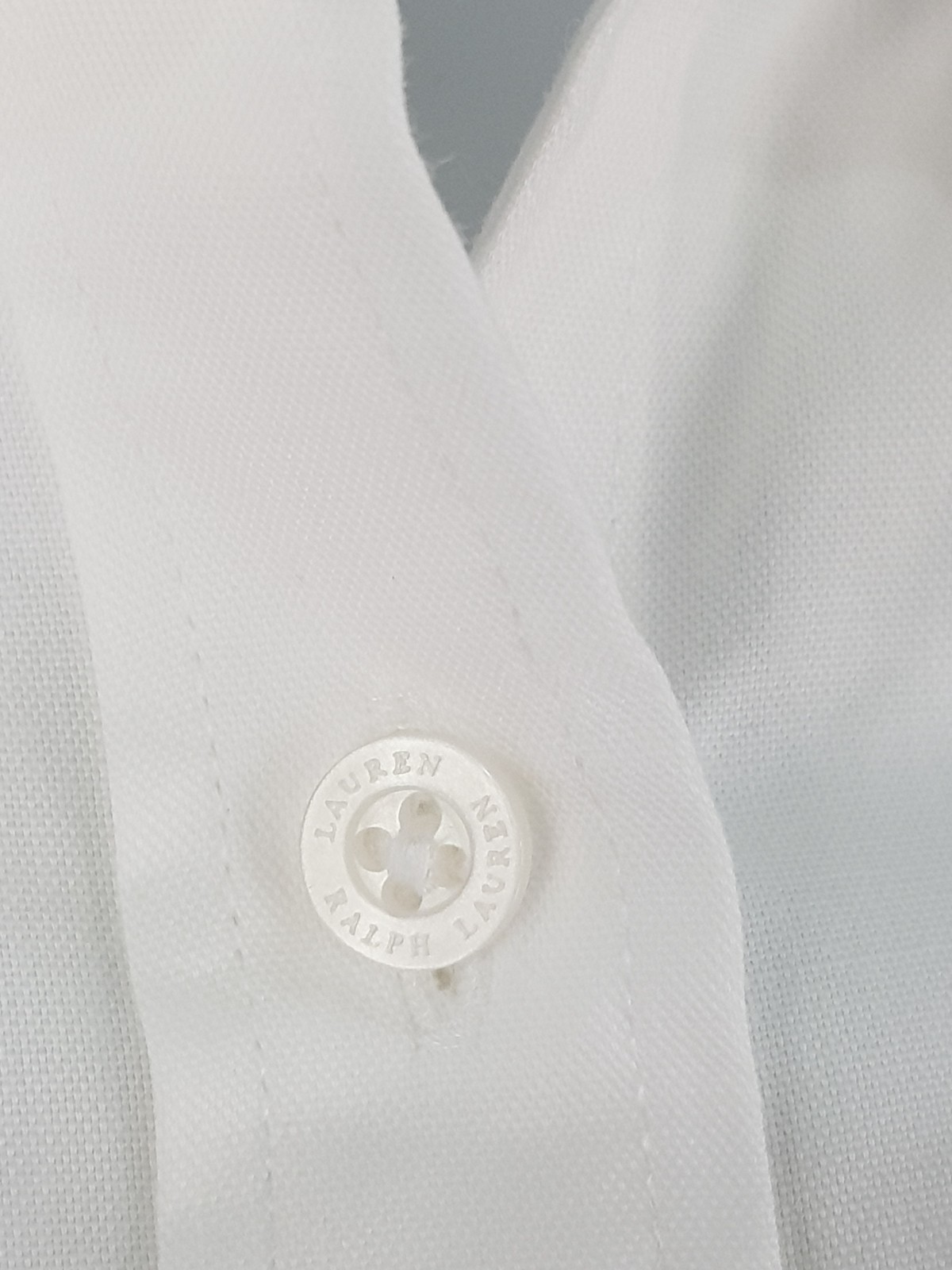 LAUREN RALPH LAUREN Womans Off White L/S SHIRT Monogram Logo Non-Iron - XL -£109 thumbnail 9