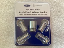 OEM NEW Wheel Lug Nut Locks & Key Set (4) F-150 Expedition Mustang EK4Z-1A043-A