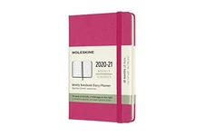  18 Month 2020-2021 Planner, Hard Cover (3.5" Pocket Bougainvillea Pink Weekly
