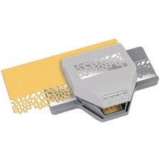 EK Success Tools Edge Punch, Large, Diamond Flowers 16 x 9.5 x 3.5 cm, Gray