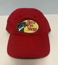 Bass Pro Shops Red Adjustable Hat Gone Fishing Toddler Size Snapback Cap