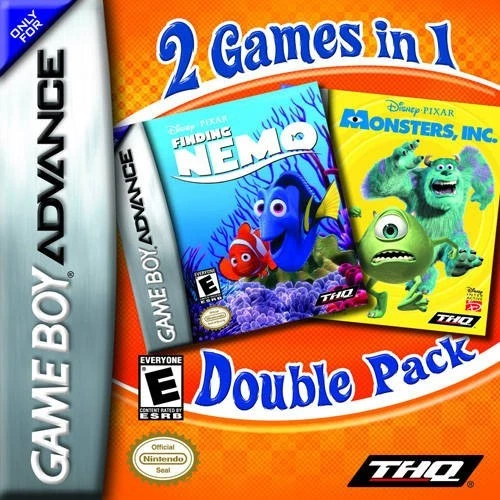 Finding Nemo & Monsters, Inc. - Game Boy Advance GBA Game