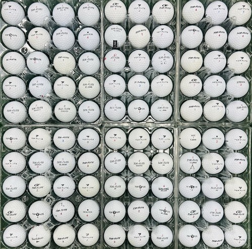 100 Near Mint Used Golf Balls Top Flite Bulk (4A) Free Shipping AAAA (1957)
