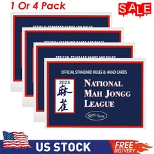 NEWEST 2025 National Mah Jongg League Card Large Size Official Hands and Rules🔥