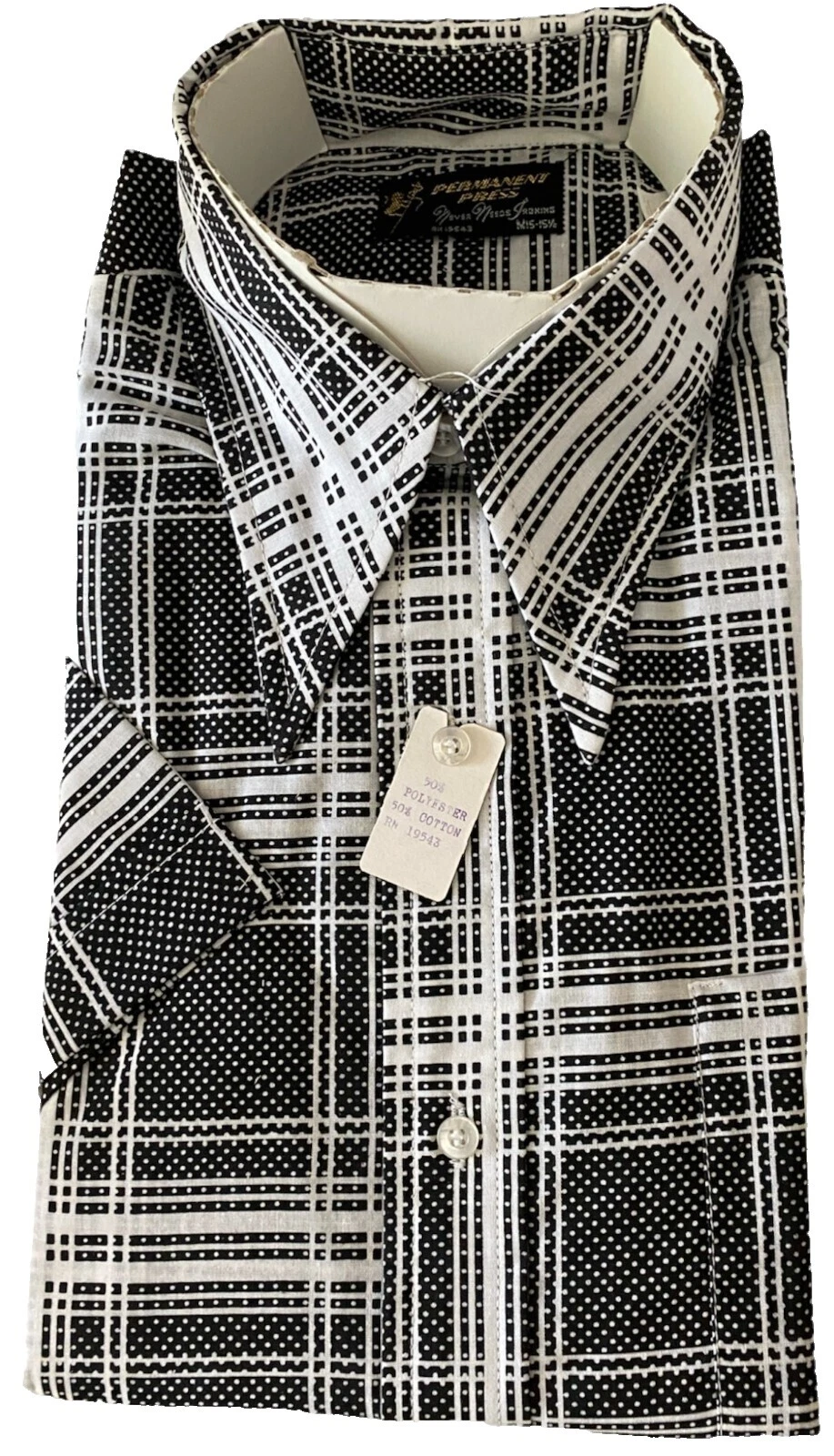 Mezcla de algodón Clubwear Vintage Casual Shirts for Men