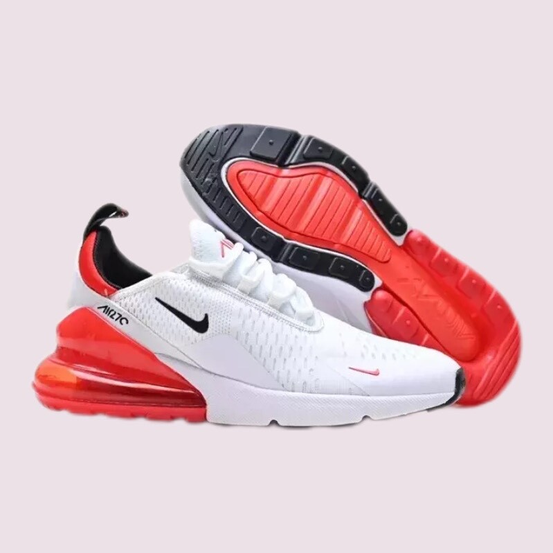 Nike Air Max 270 AH8050-029 White red Men's Shoes | eBay