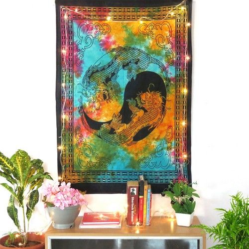 USA Psychedelic Mandala Tapestry Hippie Room Wall Hanging Blanket Art Home Decor - Picture 221 of 301