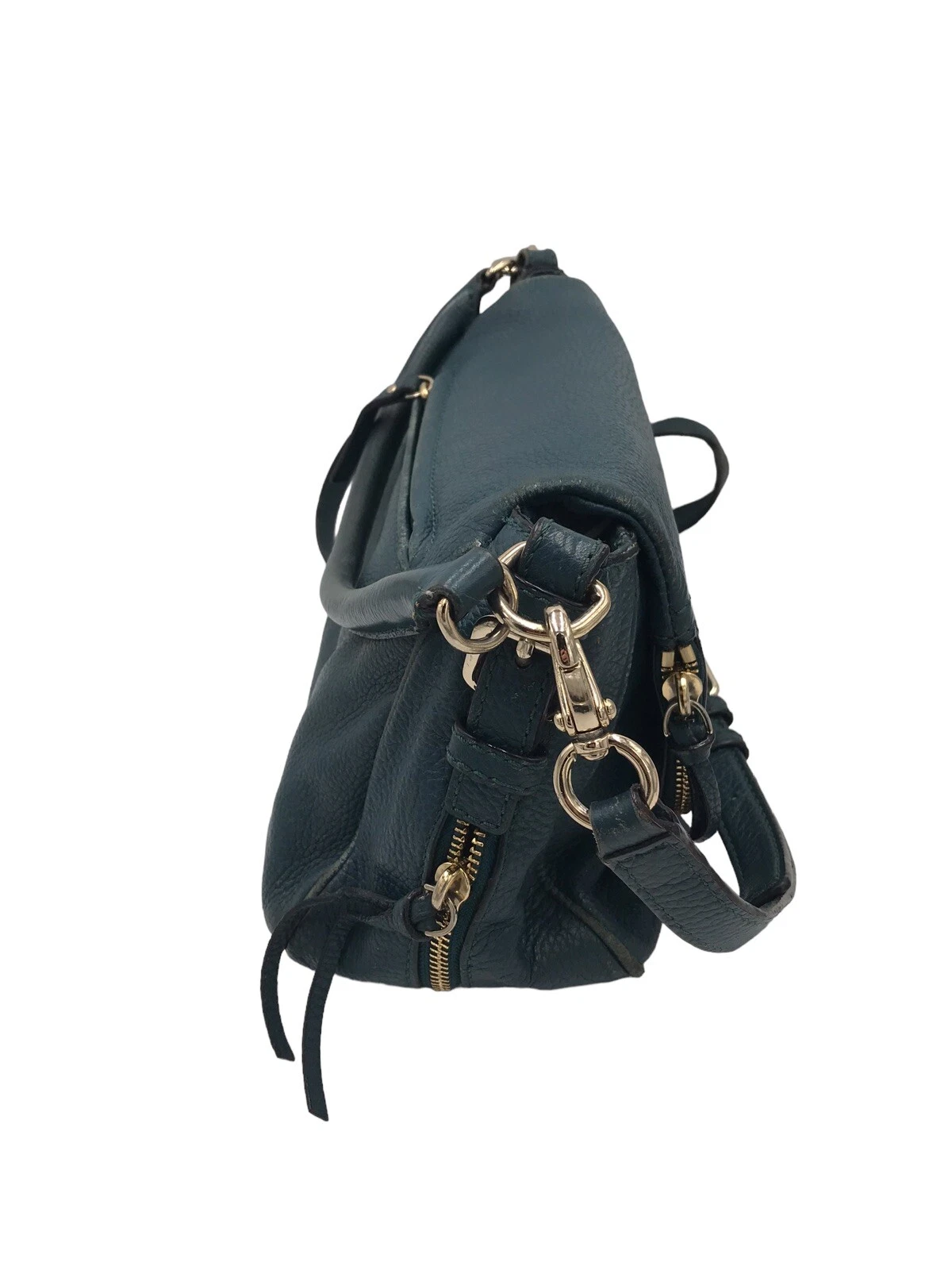 Borsa a tracolla Kate Spade New York Borsa a tracolla nera ciottoli in pelle con cerniera a patta