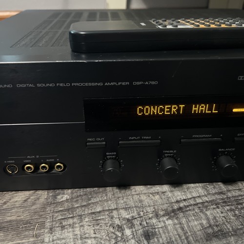 Amplificador de procesamiento de sonido Yamaha Cinema DSP-A780 probado FUNCIONA CON manual, control remoto - Imagen 4 de 19