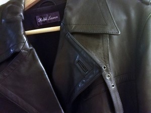 purple label leather jacket