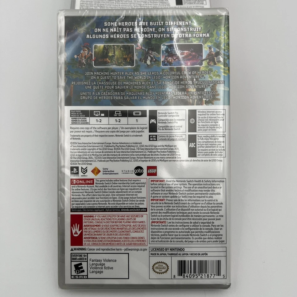 LEGO Horizon Adventures - Nintendo Switch - NUEVO PRECINTADO Foto 2 de 4
