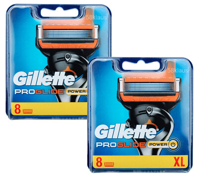 16er Set Gillette (Fusion5) Proglide Power Rasierklingen Klingen in 2x 8er OVP