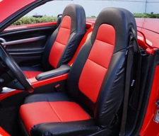 FOR CHEVY SSR 2003-2006 IGGEE S.LEATHER CUSTOM FIT 2 FRONT SEAT COVERS 13 COLORS