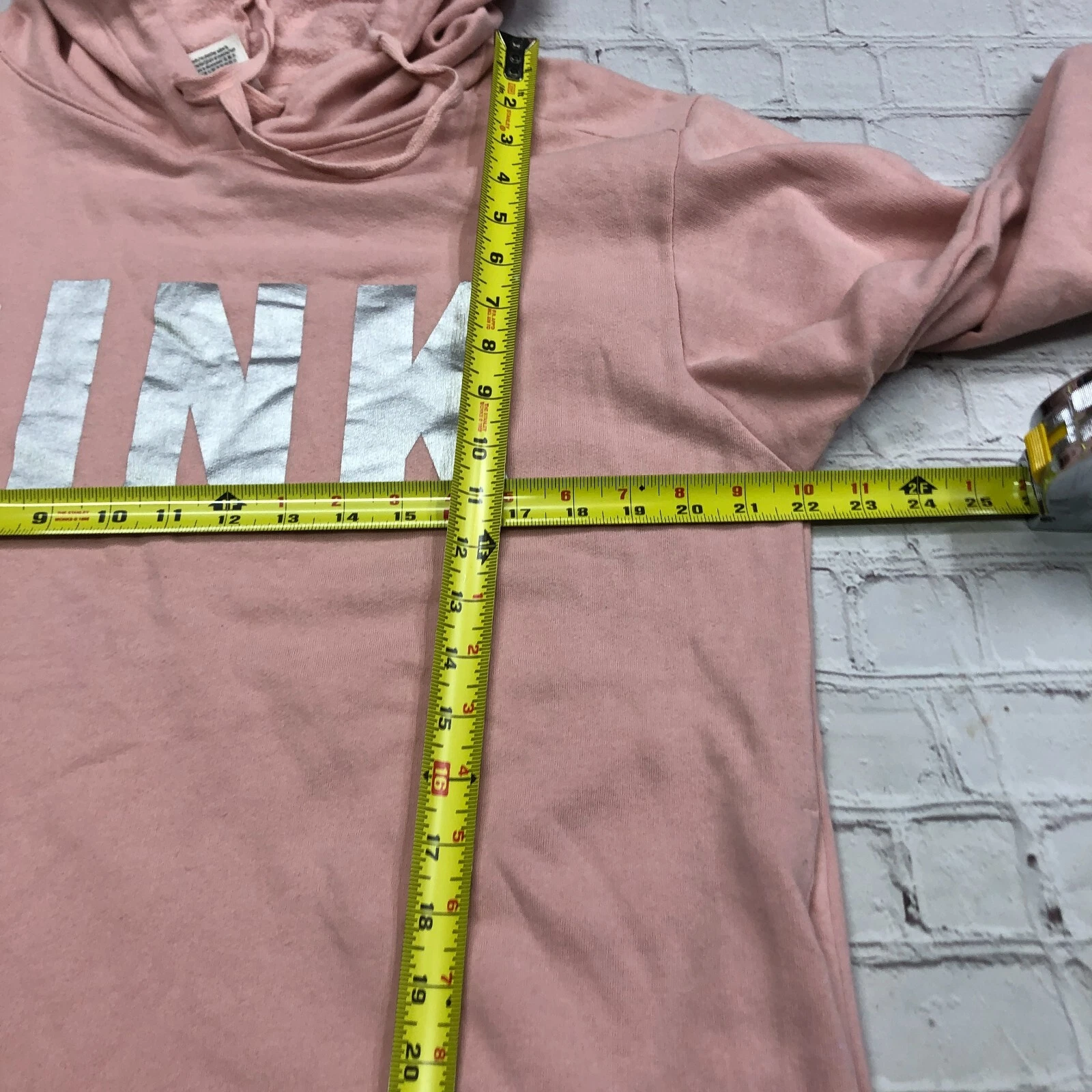 UNDERCOVER Felpa con cappuccio donna ROSA Victoria's Secret taglia media B189 18C