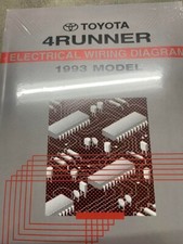1993 Toyota 4RUNNER Electrical Wiring Diagram Manual EWD