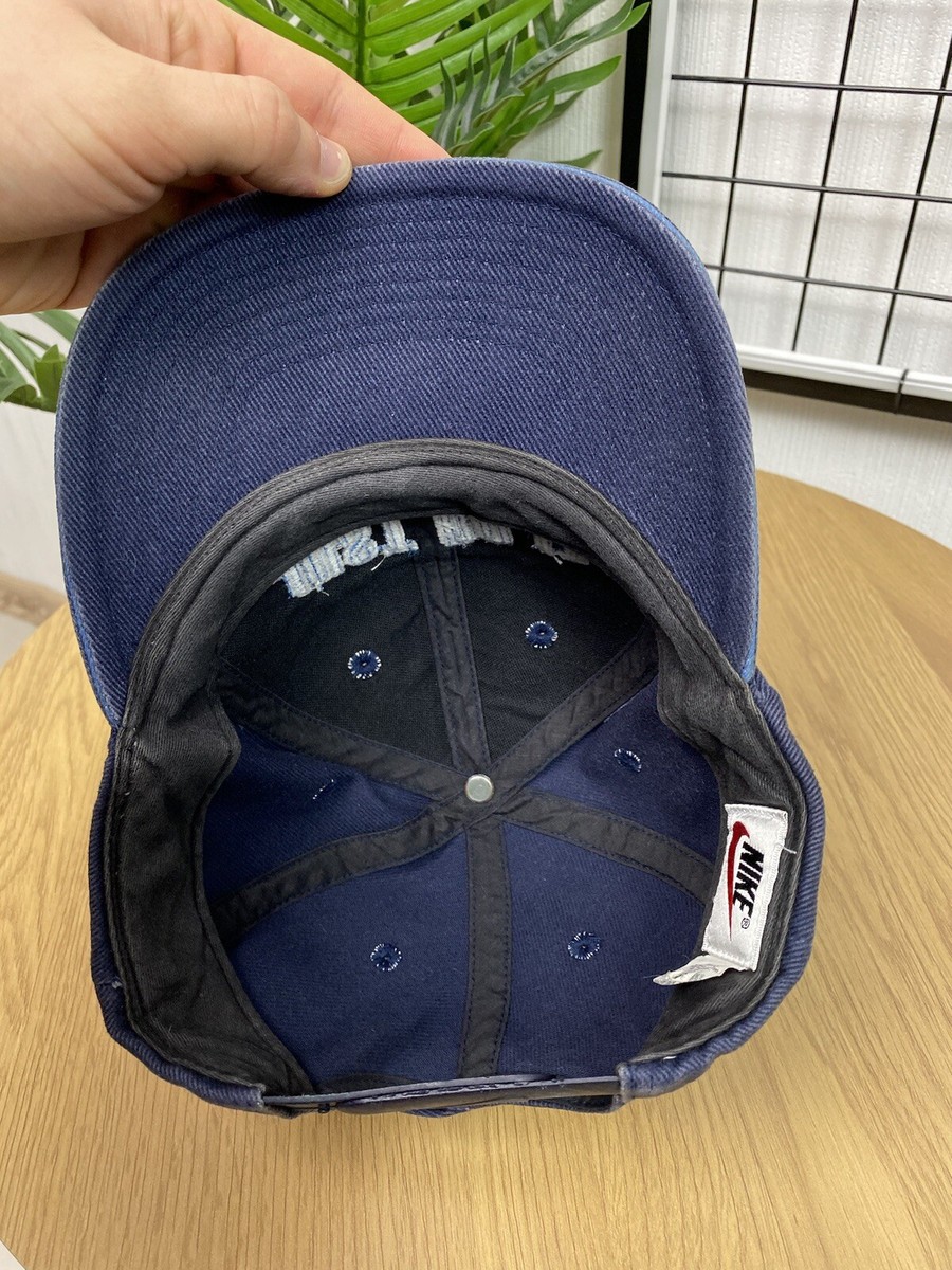 Vintage 90s Nike “Just do it” Hat Cap Big Logo Blue Unisex