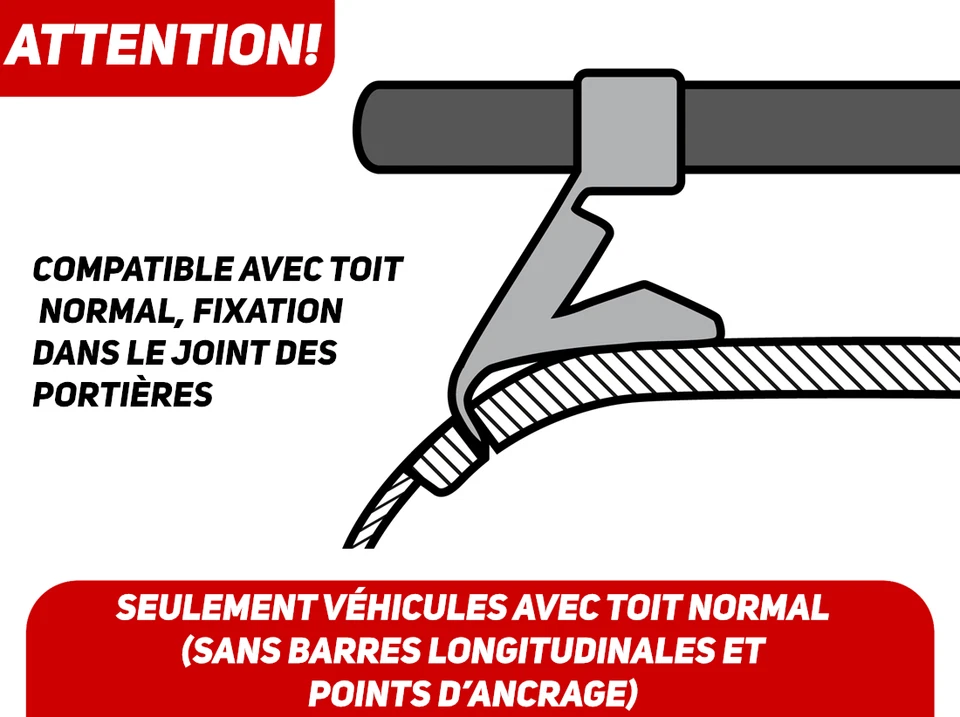 Acier Barres de toit pour Daewoo Nubira 5-P 97-03 Pas de fixation existante (17) - Photo 2/4