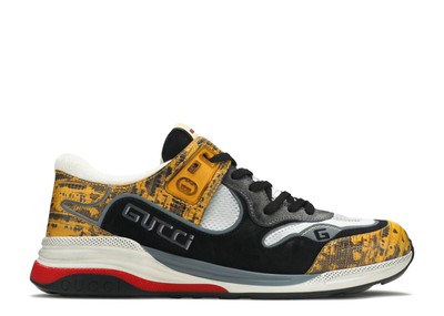 Gucci Ultrapace Low Top Yellow Tejus Men’s Sneakers Size 10.5 Gucci Ultrapace Leather Mesh Sneakers Low Top Yellow Tejus  main image 4