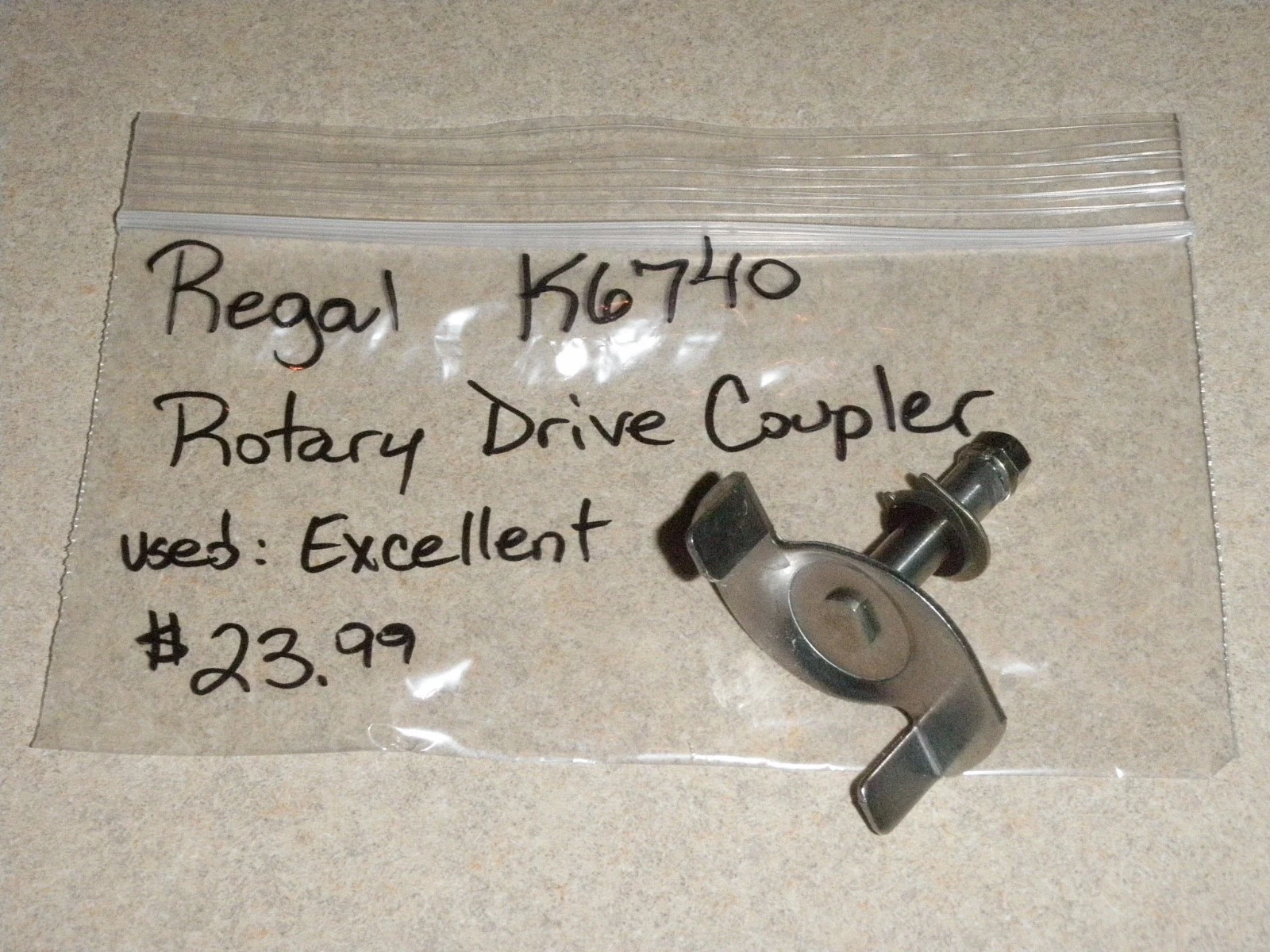 Regal Bread Machine Rotary Drive Coupler K6740 (BMPF)