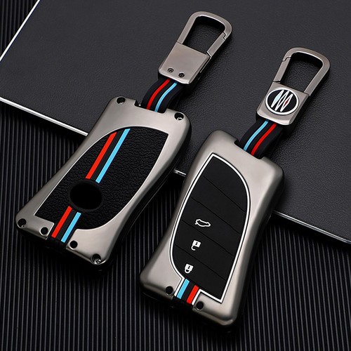 Meatl Car Key Chain Fob Cover Case Ring For Lexus ES NX UX LS LC Accessories - Picture 12 of 12
